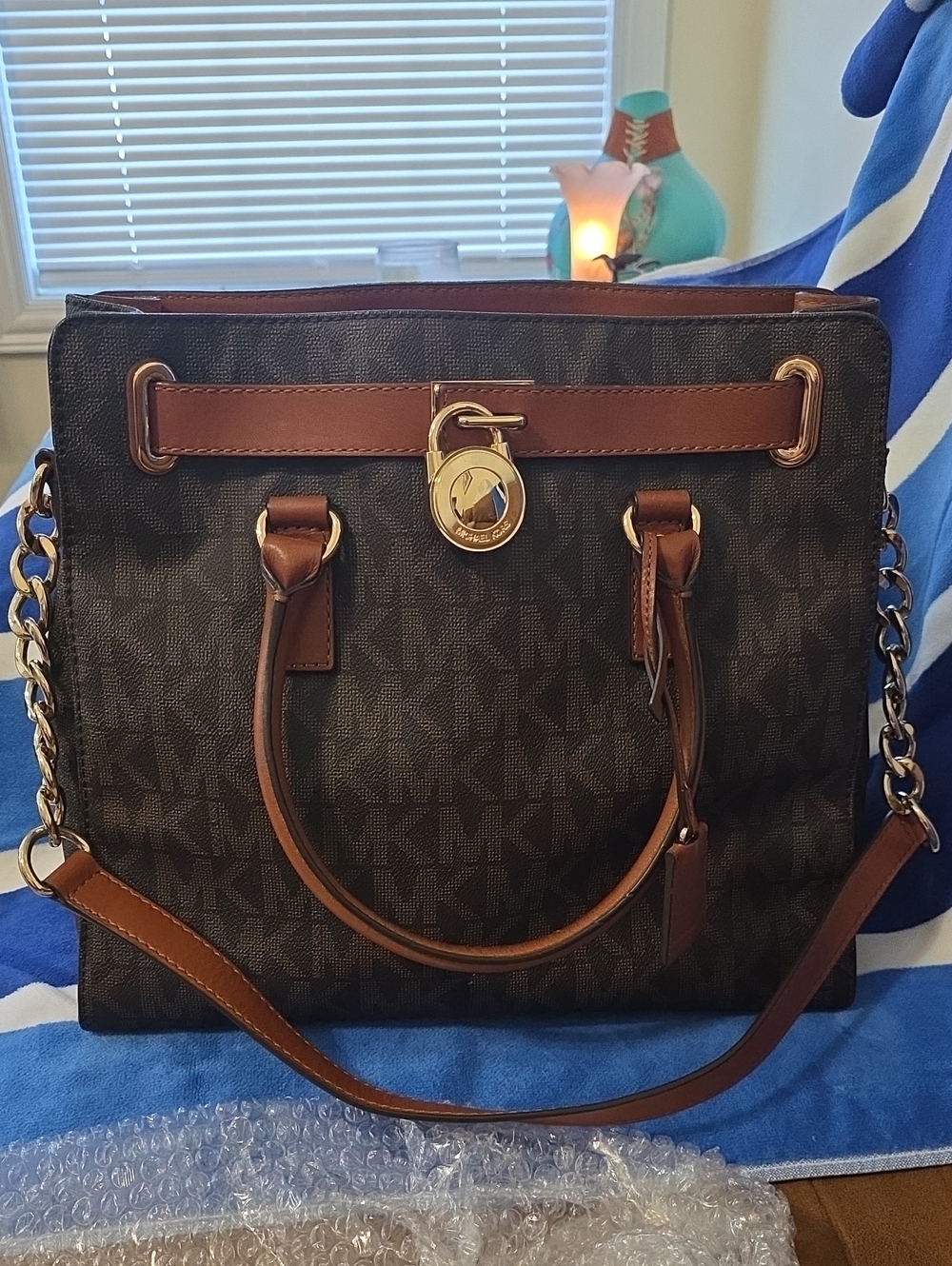 Lg Michael Kors Hamilton Satchel